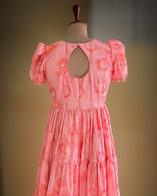 Rose Whirl (Printed Hakoba) - Premium Collection