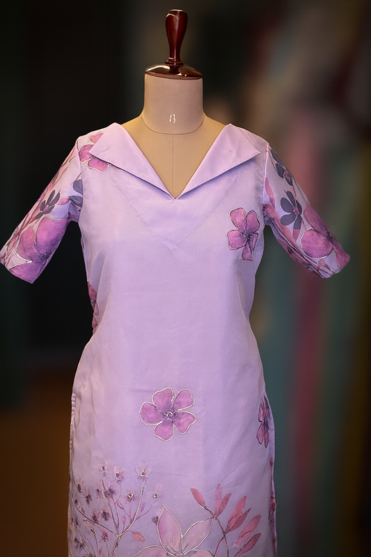 Lilac Bloom (Printed Organza)