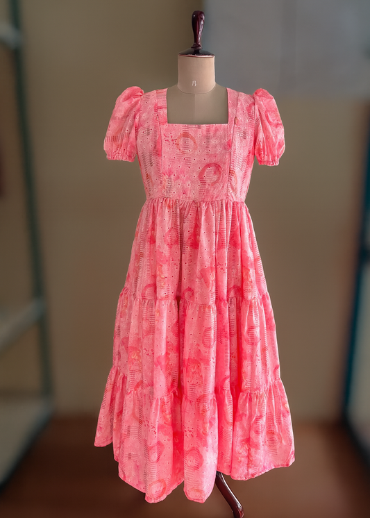 Rose Whirl (Printed Hakoba) - Premium Collection